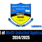 List of MoCU Selected Applicants 2024/2025| Majina ya waliochaguliwa MoCU