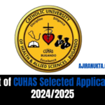 List of CUHAS Selected Applicants 2024/2025| Majina ya waliochaguliwa CUHAS