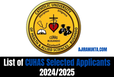 List of CUHAS Selected Applicants 2024/2025| Majina ya waliochaguliwa CUHAS