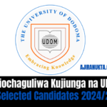 Waliochaguliwa Kujiunga na UDOM 2024/2025 | Selected Candidates 2024/25