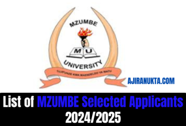 List of Mzumbe University (MU) Selected Applicants 2024/25