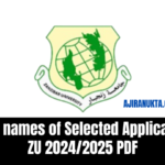 List of Zanzibar University Selected Applicants for the 2024/2025 | Majina ya waliochaguliwa ZU